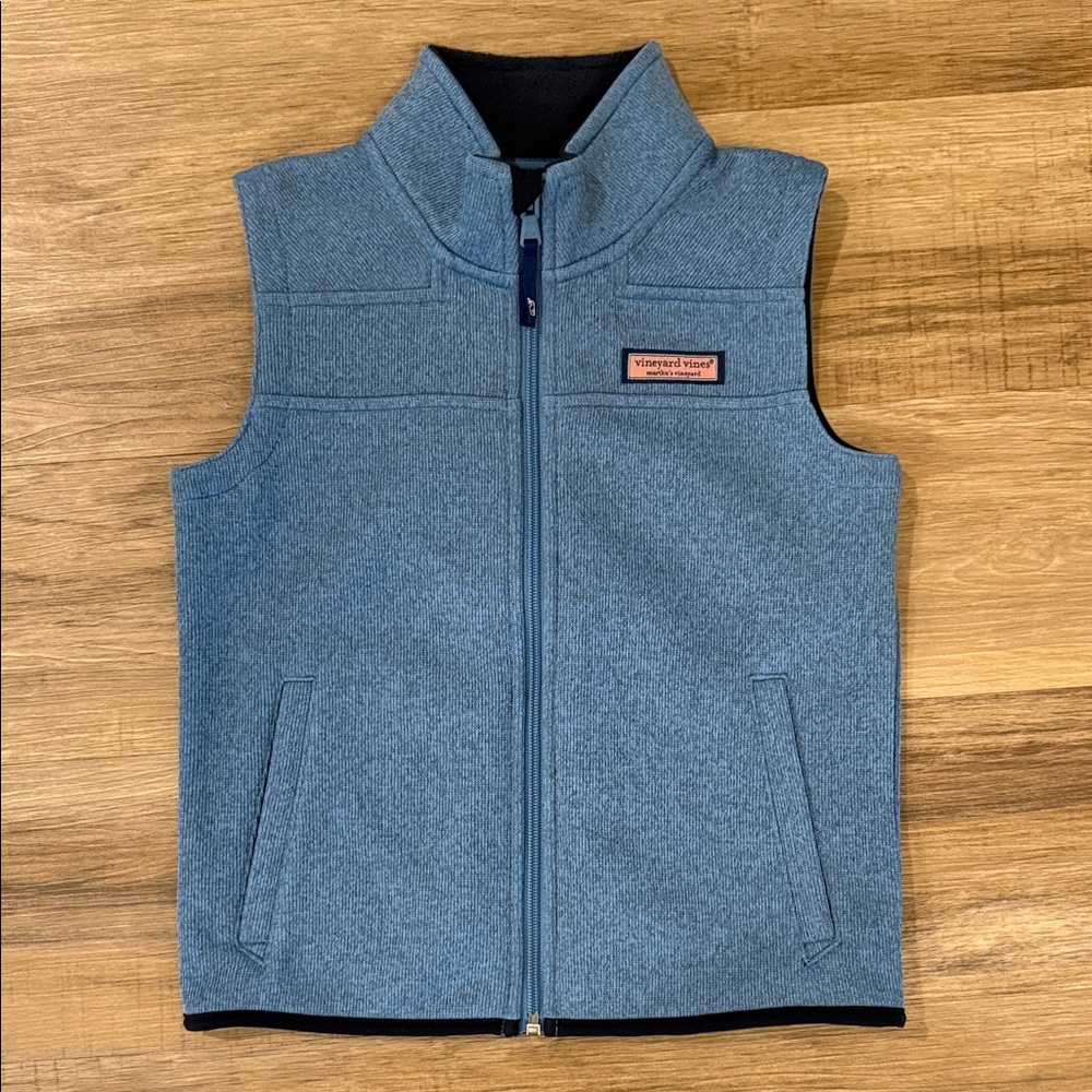 Vineyard Vines Heathered Blue Vest